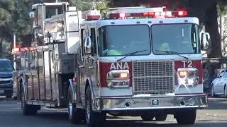 Anaheim Fire and Rescue Truck 2 responding