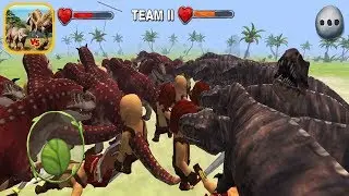 Jurassic Battle Simulator 3D: Final War Between Human & Carnivore Dinosaurs - Android Gameplay