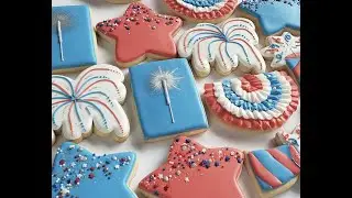 **Shine Bright** Sparkler Decorated Sugar Cookies Tutorial