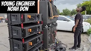 POWERED SOUND SYSTEM SET UP USING YORKVILLE AND ADMARK LINEARRAYS