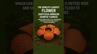 The World&rsquo;s Largest Flower That Smells Horrible! #rafflesia #arnoldii #largestflower #facts