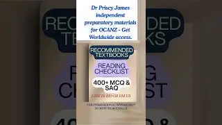 Dr Priscy James' independent preparatory materials for OCANZ - Textbooks & checklists Worldwide.