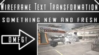 After Effects: Wireframe Text Transformation [NEW&FRESH] | FNT