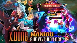 22Kills + Maniac! X.Borg Survival-Damage Build Mobile Legends #mlbb #mobilelegends 