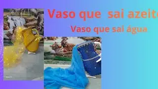 Passo a passo vaso q sai azeite  Vaso que sai água 