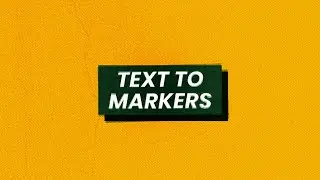 After Effects Script: Text To Markers