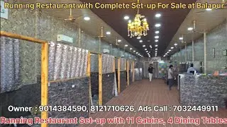 Running New Restaurant with Complete Set-up For Sale at Balapur RCI Road Hyderabad #businessforsale