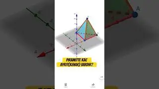 &Uuml;&ccedil;gen Piramitte Kac Ayrit(kenar) Vardir⤴️#geometri#geometry#geometria#几何学#幾何学#maths #matematik#short