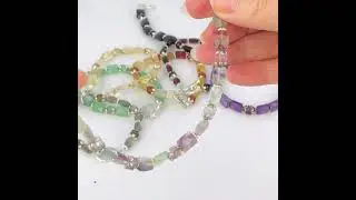 dainty gemstone bracelets with decorative clasp #gemstonebracelets #jewelrydesigner