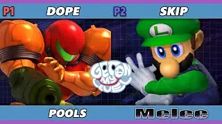 GOML 2023 - Dope (Samus) Vs. Skip (Sheik, Luigi) Smash Melee - SSBM