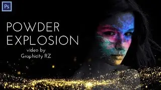 POWDER EXPLOSION EFFECT | ADOBE PHOTOSHOP | GRAPHICITY RZ
