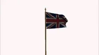 Cloth flag animated