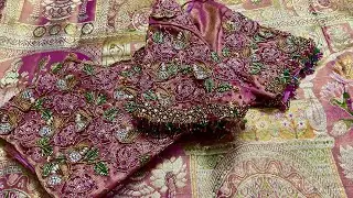 Shaded rose embroidery