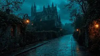 A Rain Soaked Path to the Gothic Castle  | Dark Academia Ambience for Reading & Quiet Focus