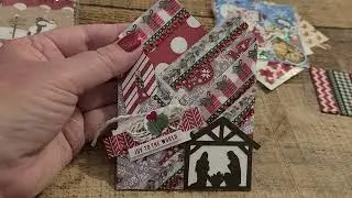&hearts;️Sharing 4 Christmas theme swaps that I created 🎄 - mini pocketletters/blessed stuffed pocket
