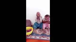 Brother & Sister Eating Fruit With Sister Yummy #monkey #viral #funny #livestream #animals
