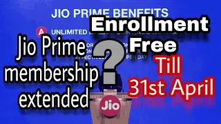 Jio Prime News- Jio Prime membership extended till 31st April