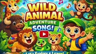 Wild Animals Learning Song for Kids 2026 🦁 | Come With Me on a Forest Adventure | Baby Animal Names