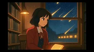 Library Rainfall: Cosmic Lo-Fi for Deep Focus 🌧️📚 (Chill & Study) ASMR