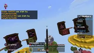 Minecraft Sky Wars   Epic Win at the end