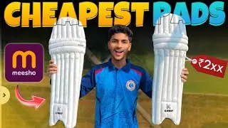 I Bought Cheapest BATTING PADS From MESSHO - Solo Cricketer