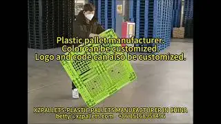 plastic pallet,color,Logo and code, customized.#china #factory #production #manufacturing #pallets