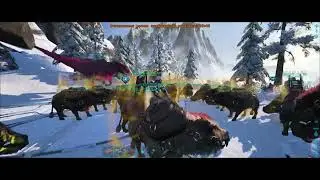 ARK Survival Evolved Daeodon comedentis killing Megapithecus