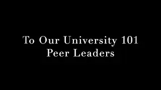 Peer Leader Recognition Fall 2020