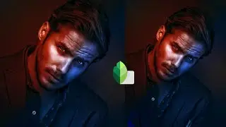 Snapseed realistic dual tone effect editing in mobile - Red & blue darkness portrait editing 2021