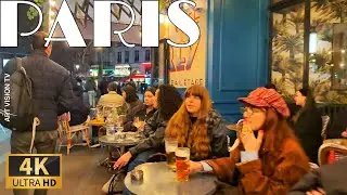 [🇫🇷Paris France 4K 60FPS Walking Tour] Midnight in Paris walk  05/May/2025