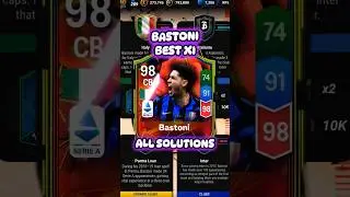 BASTONI BEST XI 🇮🇹🔥 SBC ALL  SOLUTIONS ✅😈 MADFUT 25 🔥 #madfut #madfut25 #sbc #fyp #foryou #gameplay