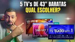✅ [VEJA] TV de 43 POLEGADAS | Confira os 5 Modelos Que Valem a Pena!