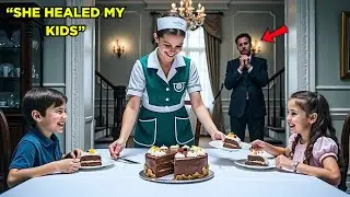 Millionaire Widowed Father Arrives Early At His Mansion And Comes Across A Scene That Made Him Cry