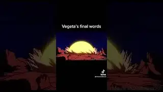 Vegeta&rsquo;s last words before his death 😔😔💔