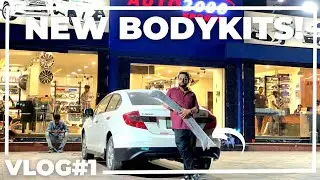INSTALLING NEW BODYKITS AND SPOILER ON CIVIC REBIRTH | VLOG #1