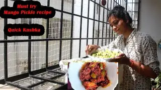 Grandma's Traditional Mango pickle in easy way | Quick Kushka recipe