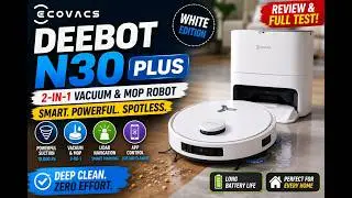 ECOVACS DEEBOT N30 plus white 2 in 1 vaccum and mob
