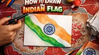 How to easy draw for two difference Indian flag #art #painting #video 