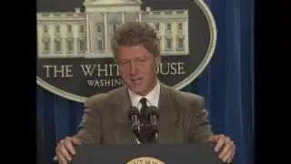 Pres. Clinton's Remarks Regarding the 1994-1995 MLB Strike