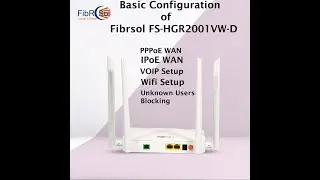 Fibrsol #dualband ONT WAN #configuration #voip #internet  FS-HGR2001VW-D