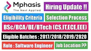 Mphasis Exam Pattern  | Mphasis Eligibility Criteria | Selection Process | Smart Learning
