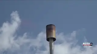 Flare system to help safety burn landfill methane