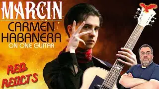 Red Reacts To Marcin | Carmen Habanera on One Guitar (Official Video) | First Time Listening