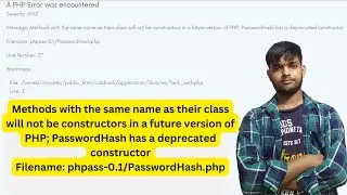 PasswordHash Methods with the same name as their class will not constructors future version of PHP