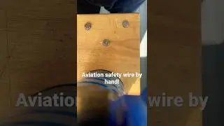 How to safety wire two bolts BY HAND! Aviation style 😎 #aircraftsafety #airframe #aviation