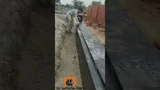 Bitumen Coating  at DPC || Hot Bitumen || #civil #construction #youtubeshorts #reels