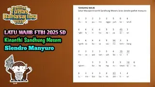 🔴 LAGU WAJIB FTBI SD 2025 - MACAPAT KINANTHI SANDHUNG MESEM SLENDRO MANYURO