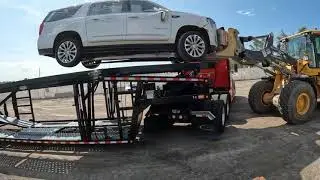 Load back home, after delivering 7 cars in Nebraska,