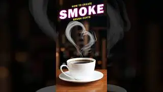 How to Create Coffee Smoke Effects in Photoshop #shorts #photoshoptutorial #photoshop #youtube