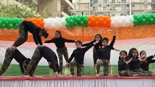 Republic Day Kids Dance Performance | Goonj Raha Hindustan | Indian Army Tribute 🇮🇳 